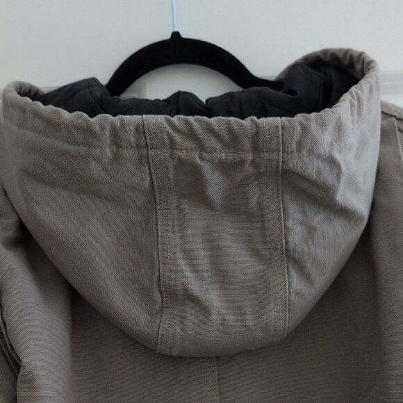 Carhartt Washed Duck Full Zip Hooded Jacket Quilt Lined #100733 Unisex - Picture 10 of 14